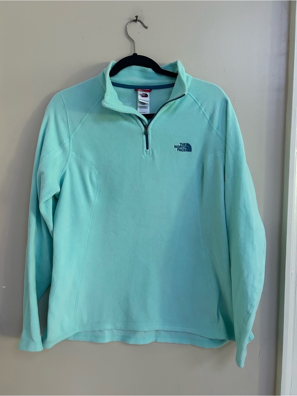 North face fleece quarter zip jacket